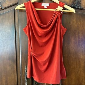 Michael Kors Draped Neck Tank Top